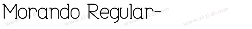 Morando Regular字体转换